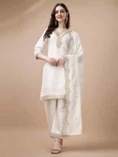Women Designer Salwar Kameez Kurta Indian Bollywood Kurti Palazzo Dupatta Set