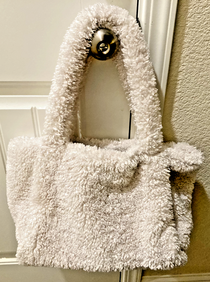 Sholderbag tote sherpa white from target large | eBay