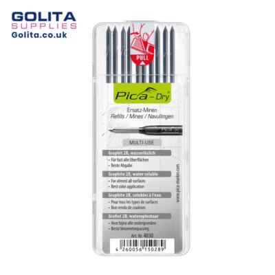 Pica Dry Pen/Pencil Graphite Refill Pack 4030 (pack of 10)