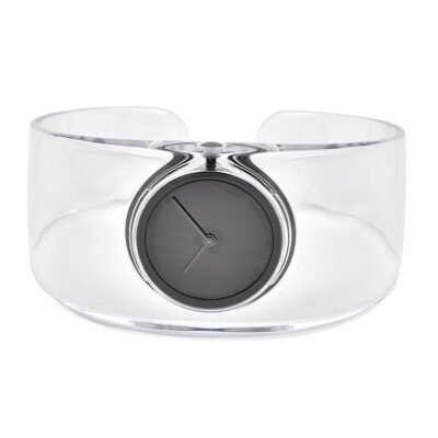 ISSEY MIYAKE NY0W007 Black Clear Bangle Quartz Watch O Designe