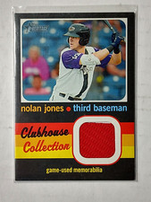 2020 Topps Heritage Minor League Nolan Jones #CCR-NJ Clubhouse Collection Relic
