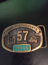 TISCO Tractor Implement Supply Co. 57 Years Belt Buckle Limited Ed 1937-1994