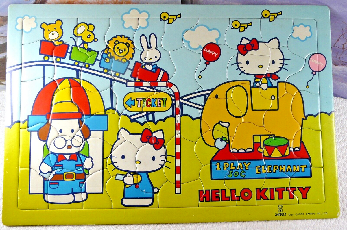 Hello Kitty Puzzle Amusement Park 50 Piece Sanrio Vintage
