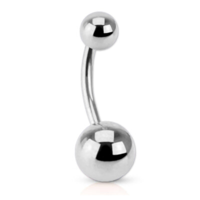 Pack De 5 Piercings De Ombligo En Barra Curvada De Acero Inoxidable Con Circonitas, Unisex Y Hipoalergénico