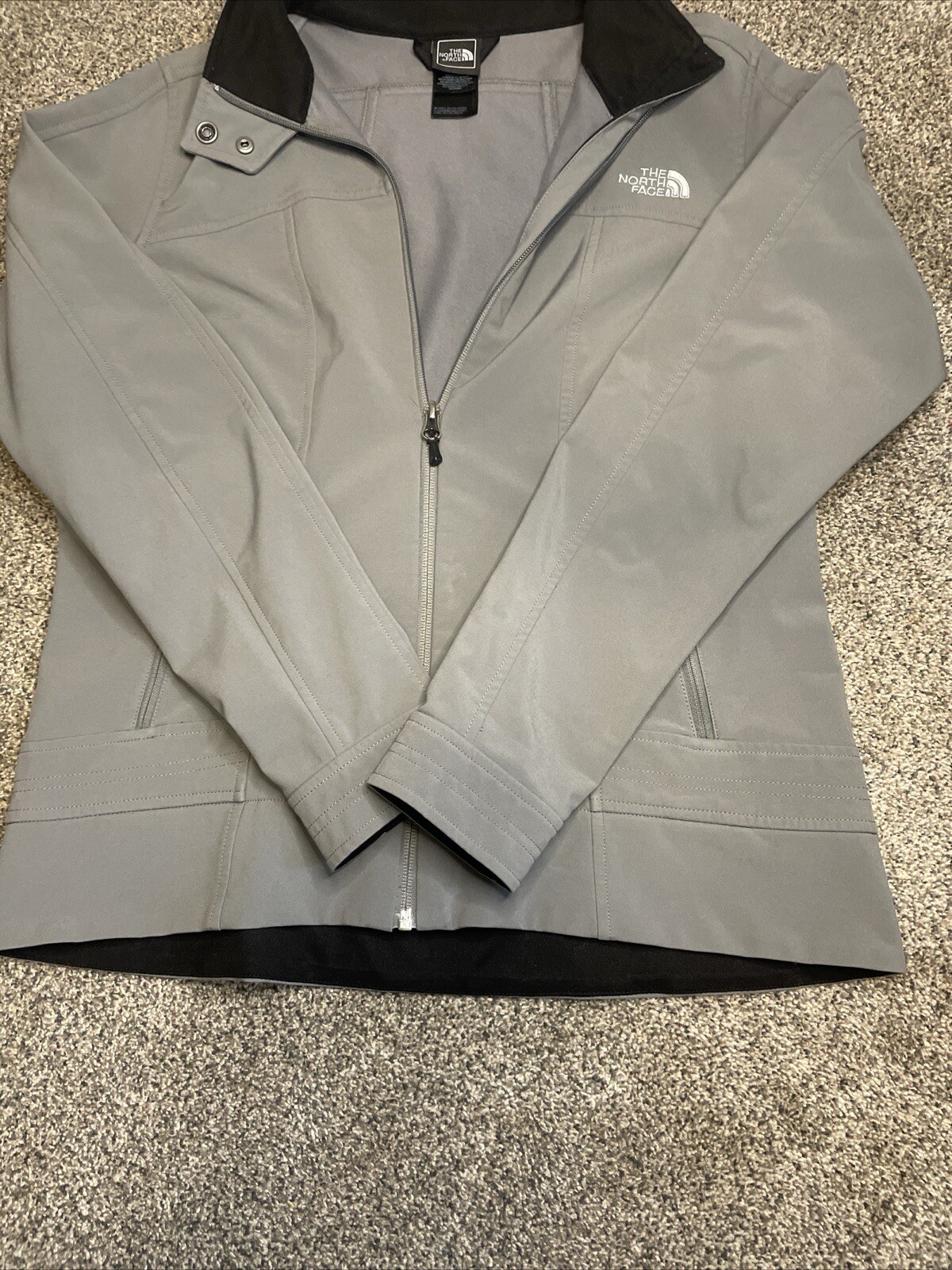 North Face Softshell Lightweight Jacket Gray Wome… - image 4