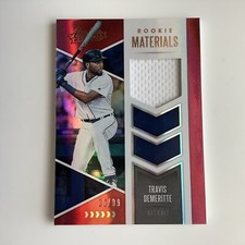 2020 Panini Absolute Materials Spectrum Red 25/99 Travis Demeritte #ARM-TD RC d