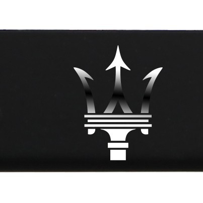Laser Engraved Maserati Logo Mirror Matte Black License Frame Stainless Steel - Bild 5 von 11