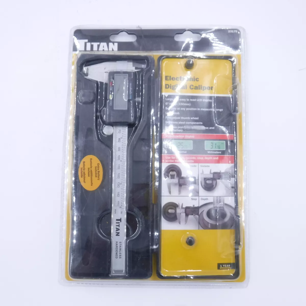 Titan outlet digital caliper