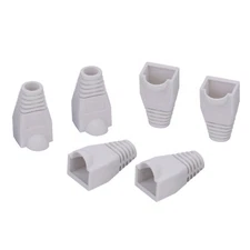 RJ45 Boot End Cap White for Cat5 Cat5e Cat6 Ethernet Cable Modular Plug LOT