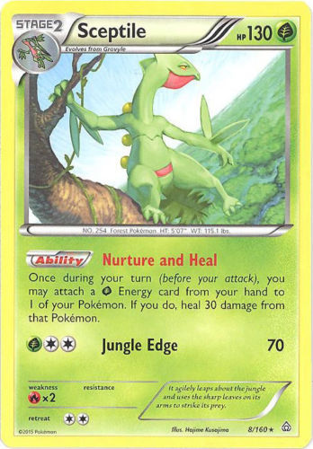 Sceptile POKEMON XY PRIMAL CLASH 8/160 RARE CARD
