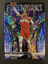 2021-22 Panini Prizm Russell Westbrook Fast Break Prizm Fireworks #18 Lakers