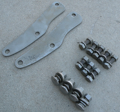 CHEVY CHEVROLET IMPALA REAR BACK BUMPER BRACKET NUTS BOLTS LOCK WASHERS 1965 OEM - Picture 8 of 12