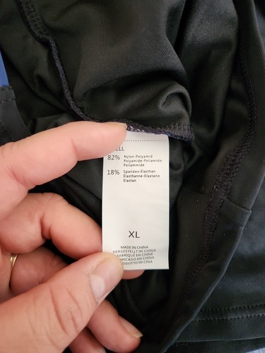 ATTRACO Swimsuit Women's One Piece/Colorblock UPF 50+ Black/Navy/Neon Size XL - Picture 9 of 9