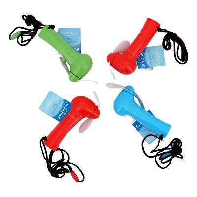 Personal Fan With Lanyard Family Bundle (4 Pack, Colors Vary) Mini Handheld Fan