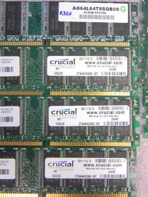 (13) Computer 512MB PC2100 64Mx64 266MHz DDR SDRAM 184-Pin Memory - Image 3 of 4