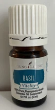 Young Living BASIL VITALITY ESSENTIAL OIL 5ml - NEW & SEALED! 