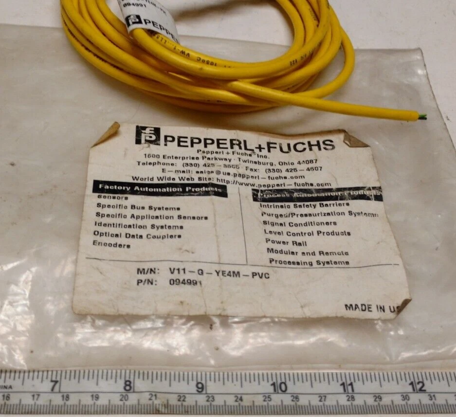 Automation Direct AK1-A0-1H Inductive Proximity Sensor W/ Pepperl+Fuchs Cable - Image 4 of 4