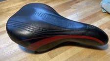 Cionlli Black/Red Stripe Kids Bike Saddle Seat With Mount