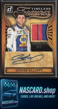 2020 Donruss Chase Elliott Timeless Treasures Material Signatures Holo Gold #9/9
