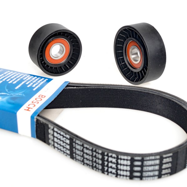Bosch 7PK1705 Keilrippenriemen + Rolle FüR Opel Vivaro Renault Laguna Nissan-image