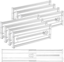 8 Pack 4' Regular Upgrade Drawer Dividers for Clothes, 12.8'-22