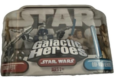 Star Wars Galactic Heroes Jango Fett & Obi-Wan Kenobi Hasbro Figurenset