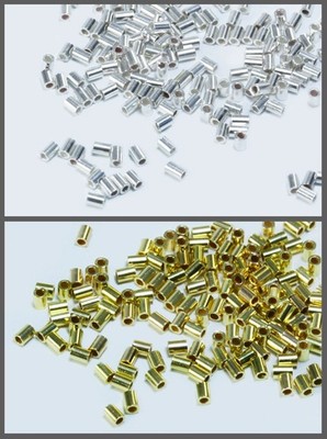 INWARIA Quetschröhrchen 925 SILBER Ø 1,5/2 mm 10-500 Quetschperlen Crimp, SS34 