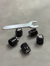 5pcs Black Tire Valve Stem Caps Compatible With Toyota W Wrench