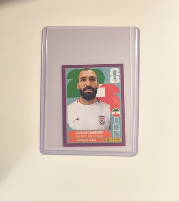 Panini FIFA World Cup 2026 Purple Parallel Sticker Roozbeh CHESHMI IRN 15