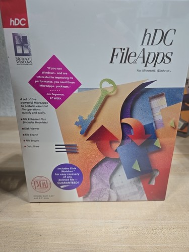 Lot vintage hDC Power Launcher FileApps FirstApps Big Box PC logiciel scellé neuf - Photo 2/8