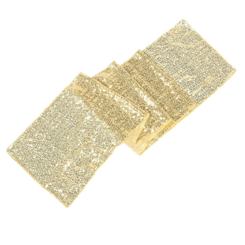 Golden Sequin Table Flag Glitter Decorative Tablecloth - Image 3 of 4