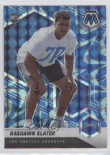 2021 Panini Mosaic Rookies Reactive Blue Mosaic Prizm Rashawn Slater #371 0q3