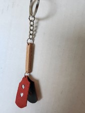 key ring split ring Chain  Leather  Heart