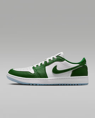 Jordan 1 Retro Low Golf Shoes Forest Green White Men's | Size 7