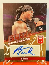 2023 Panini Donruss Elite WWE R-Truth Auto /10 Gold Impressions SP