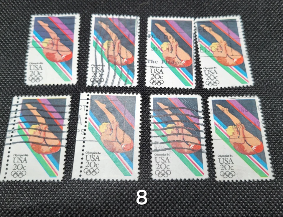 US Scott 2085A  1984 Los Angeles Summer Olympics Plate 4 20¢ Stamps MNH - Image 3 of 4