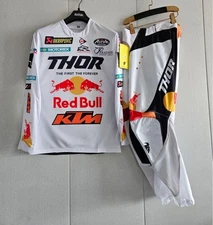 Thor KTM Team Sportmode Motocross Racing Gear Set Jersey/Pants Combo MX ATV Suit