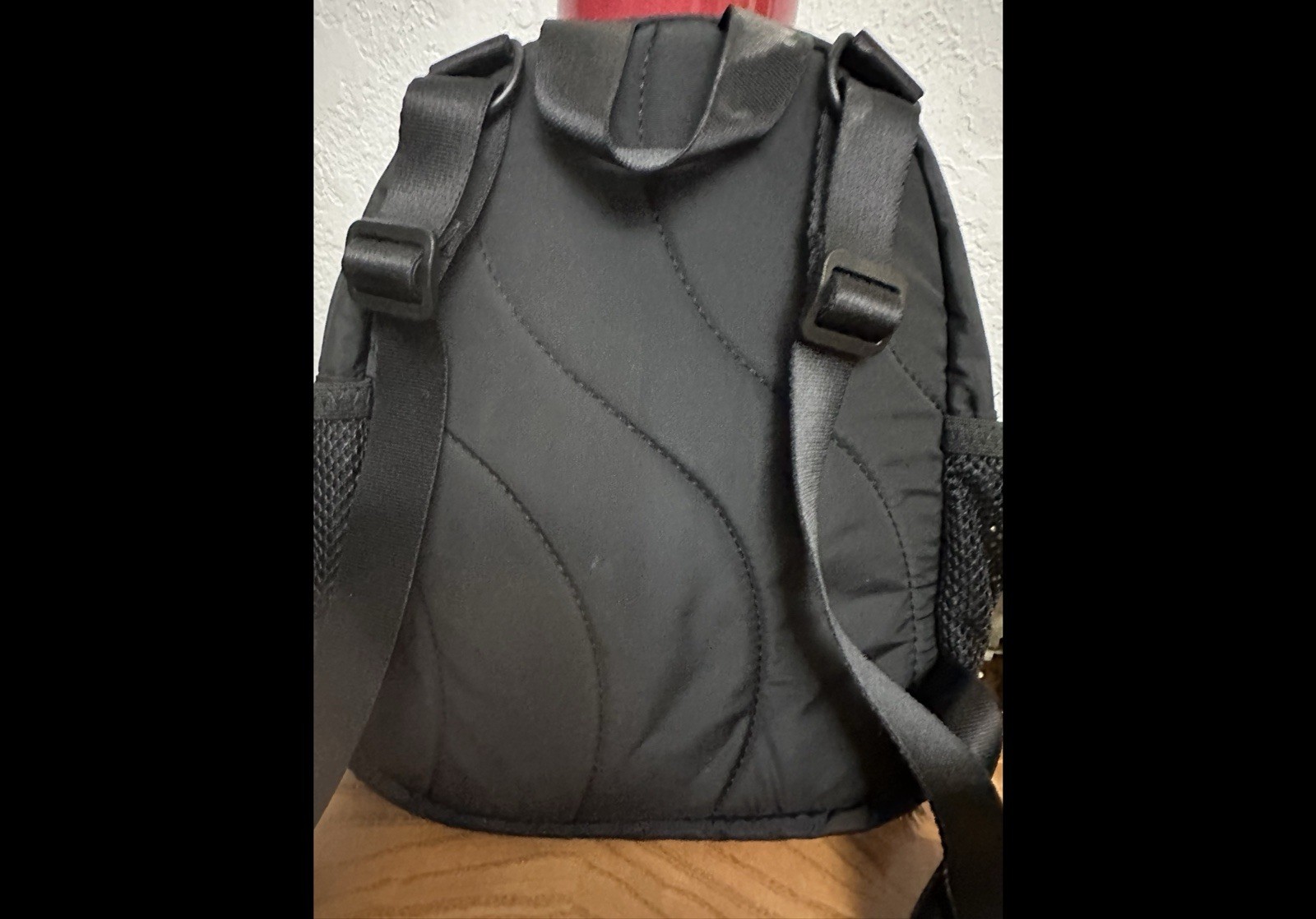 Adidas small backpack Black with multi color zipp… - image 3