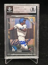 2016 Bowman Chrome O’Neil Cruz Prospects-Black Gold Refractor Rookie Autograph