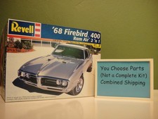 68 Firebird 400 1968 125 - Revell Amt Ertl Monogram Mpc - You Choose Parts 68 Firebird 400 1968 125 - Revell Amt Ertl Monogram Mpc - You Choose Parts