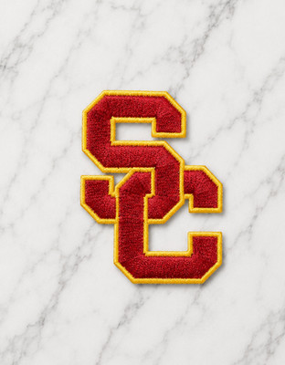 USC TROJANS NCAA EMBROIDERED IRON ON PATCH 2''X3'' FREE SHIPPING