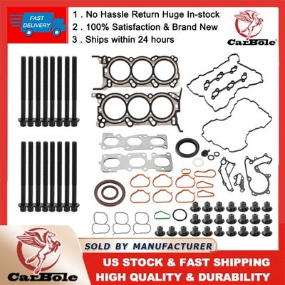Head Gasket & 16 Bolt Set For 2013-2020 Kia Sorento Sedona Hyundai Santa Fe 3.3L