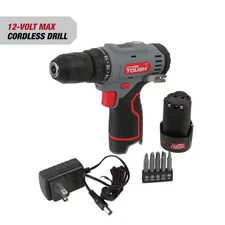 Hyper Tough 12V Max Cordless 3/8 in Drill Driver Lithium-Ion 1.5Ah 99303