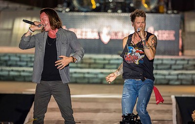 Brian Kelley Tyler Hubbard of Florida Georgia Line performs in sup- Old Photo 5