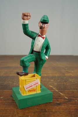 Original Coca Cola Werbung Nick Knatterton Raklame Figur Kombi Kiste 80er