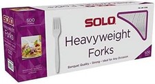 Plastic Forks - 500 Count, Strong  Durable Disposable Cutlery for Any Occasion