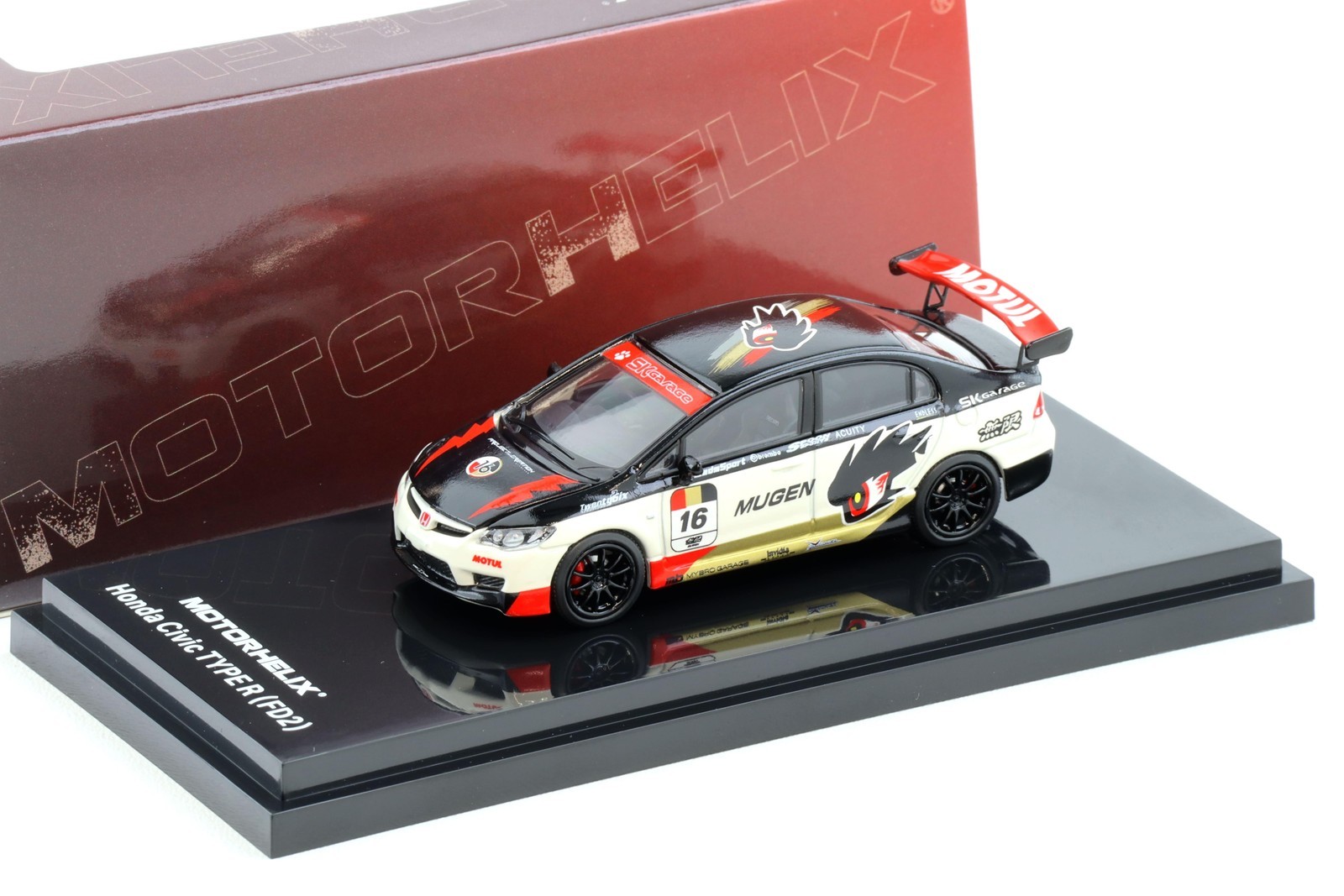 1:64 Motor Helix Honda Civic Type R (FD2) MUGEN Livery White