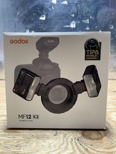 Godox Two Light Kit Macro Flash LED Lights Wireless X System 12W MF12-K2