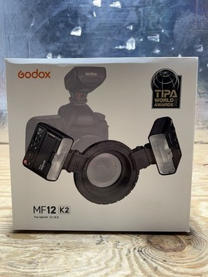 Godox Two Light Kit Macro Flash LED Lights Wireless X System  12W MF12-K2