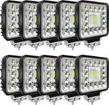 LED Tractor Work Lights, Off Road 4 Inch 240W 20000lm Pod 4 Inch, 10 Cube